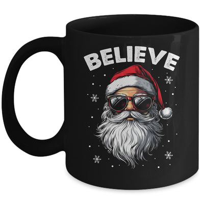 Santa Face Sunglasses Believe Christmas Xmas For Boys Mens Mug | teecentury