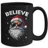 Santa Face Sunglasses Believe Christmas Xmas For Boys Mens Mug | teecentury
