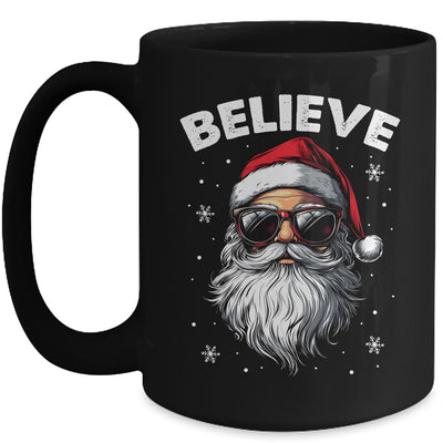 Santa Face Sunglasses Believe Christmas Xmas For Boys Mens Mug | teecentury