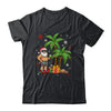 Santa Hawaiian Hawaii Christmas Palm Tree Lights Xmas Funny Shirt & Sweatshirt | teecentury