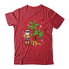 Santa Hawaiian Hawaii Christmas Palm Tree Lights Xmas Funny Shirt & Sweatshirt | teecentury