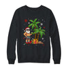 Santa Hawaiian Hawaii Christmas Palm Tree Lights Xmas Funny Shirt & Sweatshirt | teecentury