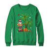 Santa Hawaiian Hawaii Christmas Palm Tree Lights Xmas Funny Shirt & Sweatshirt | teecentury