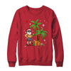 Santa Hawaiian Hawaii Christmas Palm Tree Lights Xmas Funny Shirt & Sweatshirt | teecentury