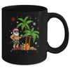 Santa Hawaiian Hawaii Christmas Palm Tree Lights Xmas Funny Mug | teecentury
