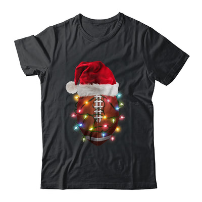 Santa Sports Design For Men Boys Christmas Football Player Shirt & Sweatshirt | teecentury