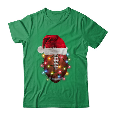 Santa Sports Design For Men Boys Christmas Football Player Shirt & Sweatshirt | teecentury