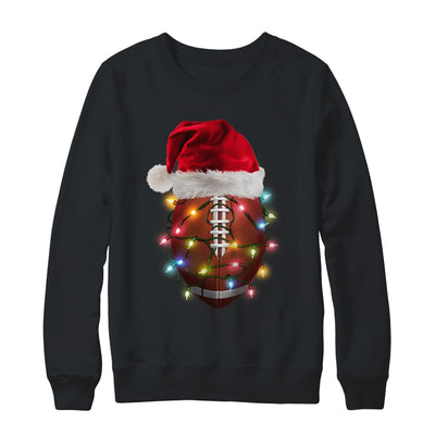 Santa Sports Design For Men Boys Christmas Football Player Shirt & Sweatshirt | teecentury