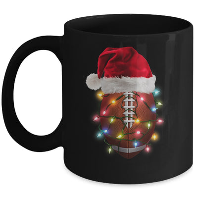 Santa Sports Design For Men Boys Christmas Football Player Mug | teecentury