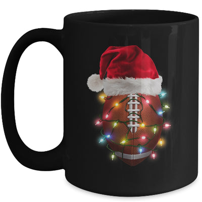 Santa Sports Design For Men Boys Christmas Football Player Mug | teecentury