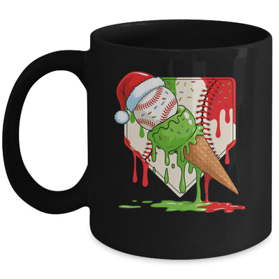 Santa Sports Ice Baseball Christmas Xmas Kid Men Boys Mug | teecentury