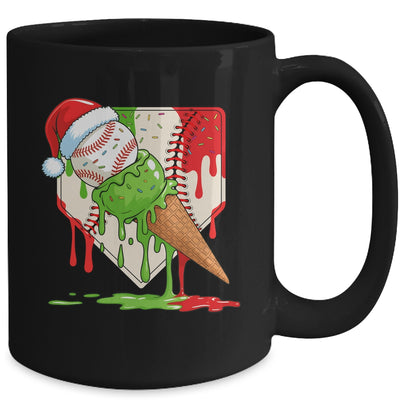 Santa Sports Ice Baseball Christmas Xmas Kid Men Boys Mug | teecentury