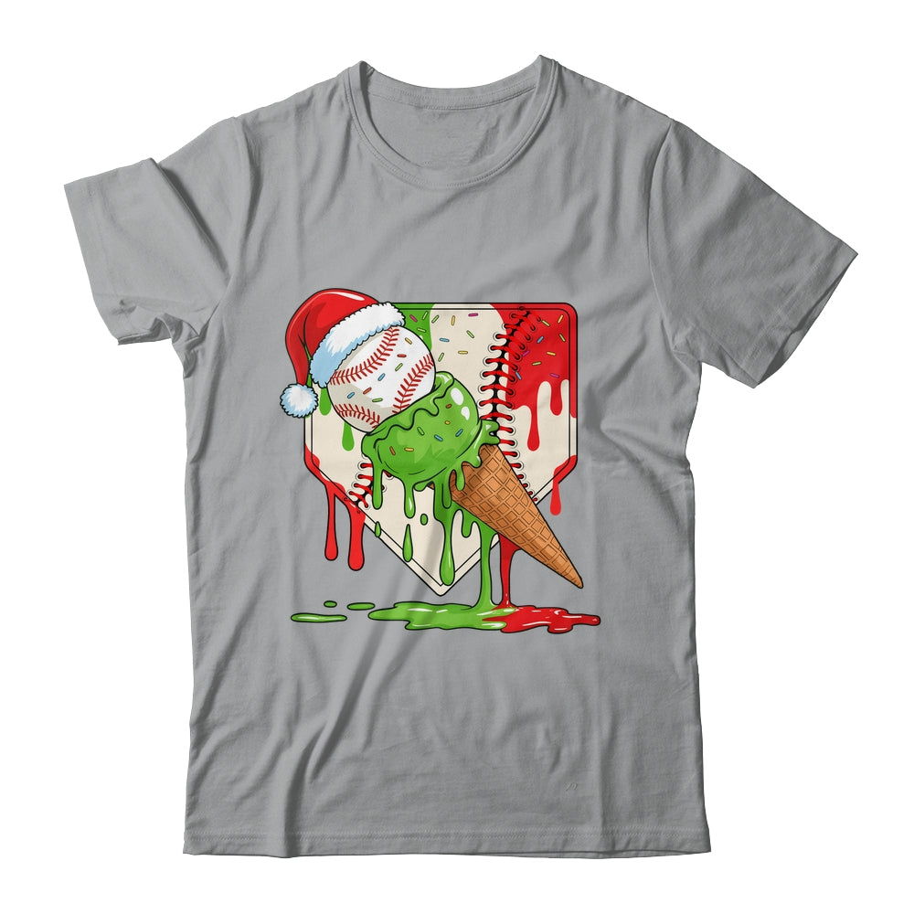 Santa Sports Ice Baseball Christmas Xmas Kid Men Boys Shirt & Sweatshirt | teecentury