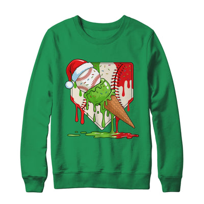 Santa Sports Ice Baseball Christmas Xmas Kid Men Boys Shirt & Sweatshirt | teecentury