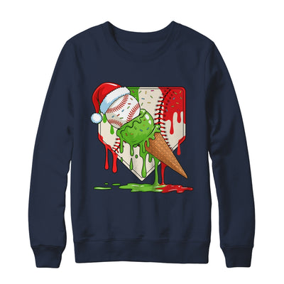 Santa Sports Ice Baseball Christmas Xmas Kid Men Boys Shirt & Sweatshirt | teecentury