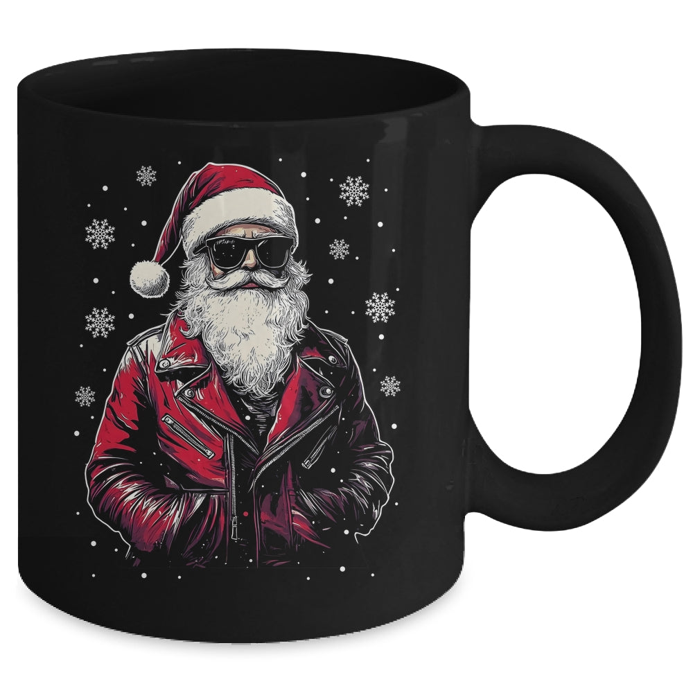 Santa Sunglasses Cool Santa Claus Vintage Christmas Party Mug | teecentury