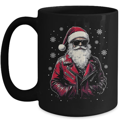 Santa Sunglasses Cool Santa Claus Vintage Christmas Party Mug | teecentury