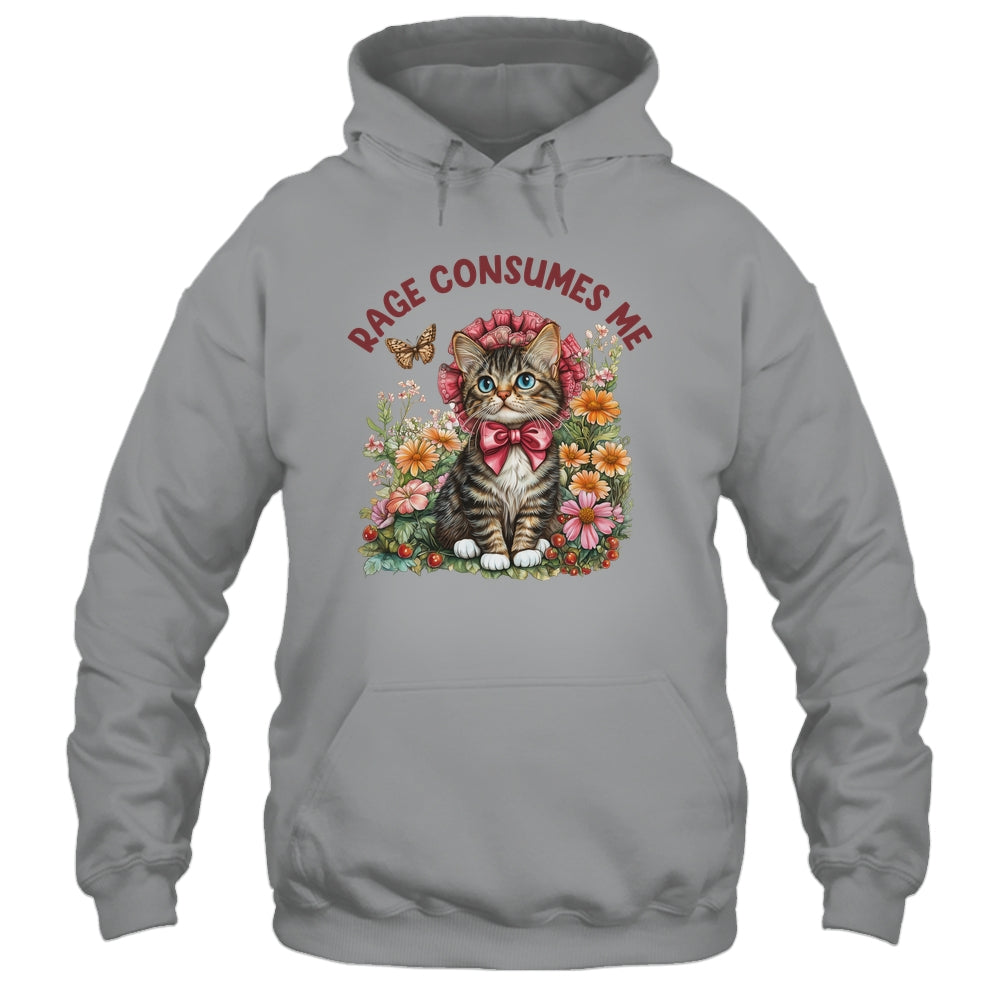 Sarcastic Cat Meme Rage Consumes Me Funny Cat Meme Men Women Shirt & Tank Top | teecentury