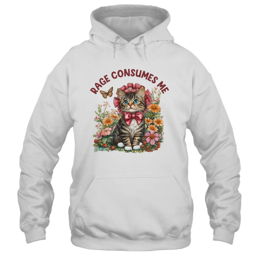 Sarcastic Cat Meme Rage Consumes Me Funny Cat Meme Men Women Shirt & Tank Top | teecentury
