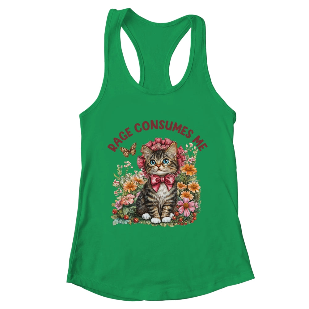 Sarcastic Cat Meme Rage Consumes Me Funny Cat Meme Men Women Shirt & Tank Top | teecentury