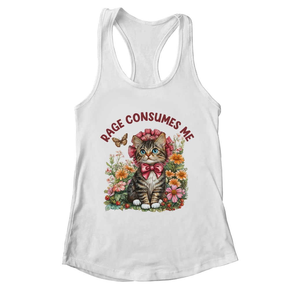 Sarcastic Cat Meme Rage Consumes Me Funny Cat Meme Men Women Shirt & Tank Top | teecentury