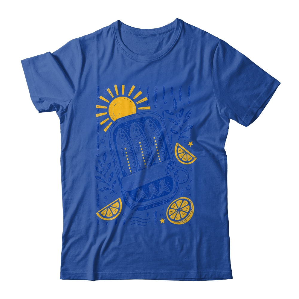 Sardine Coastal Graphic Women Summer Beach Vacation Fish Shirt & Tank Top | teecentury