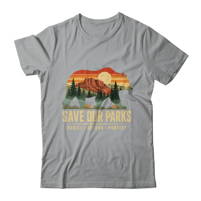 Save Our Parks Bear Nature Resist Defend Protect Outdoor Shirt & Tank Top | teecentury