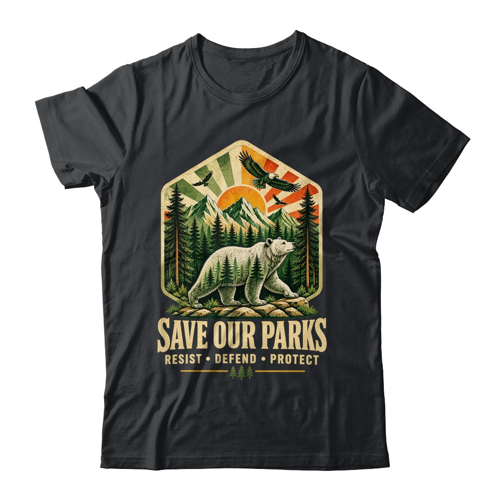 Save Our Parks Nature Hiking Camping Outdoor Vintage Graphic Shirt & Tank Top | teecentury