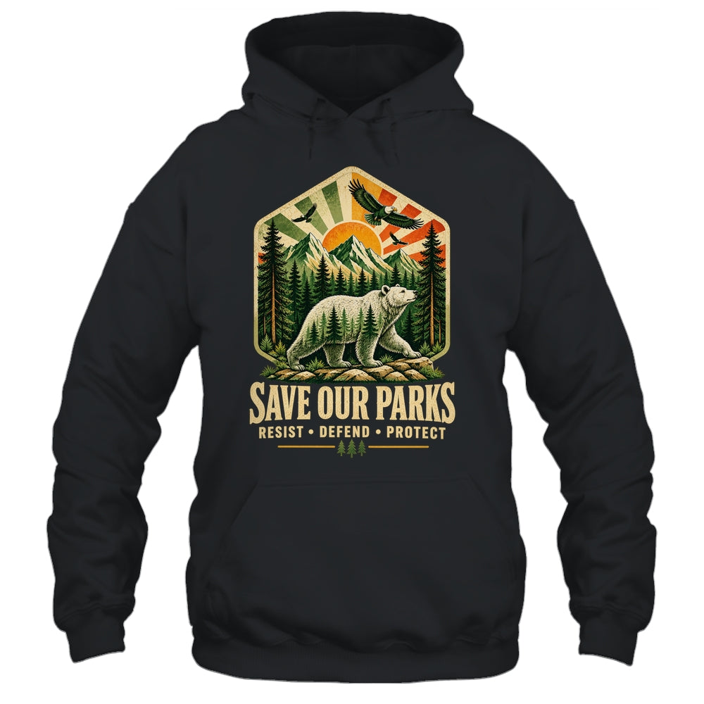 Save Our Parks Nature Hiking Camping Outdoor Vintage Graphic Shirt & Tank Top | teecentury
