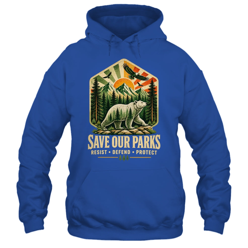 Save Our Parks Nature Hiking Camping Outdoor Vintage Graphic Shirt & Tank Top | teecentury