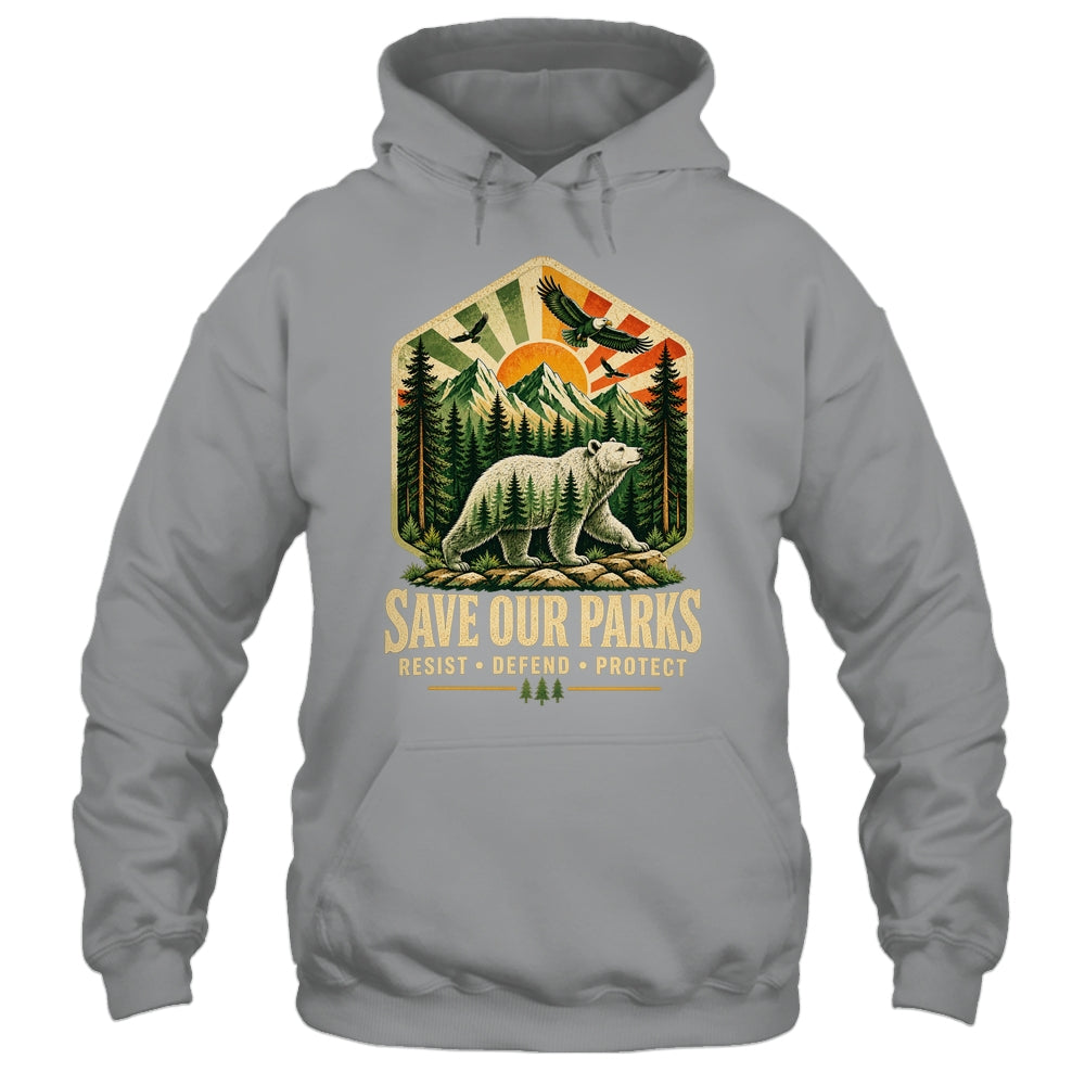 Save Our Parks Nature Hiking Camping Outdoor Vintage Graphic Shirt & Tank Top | teecentury