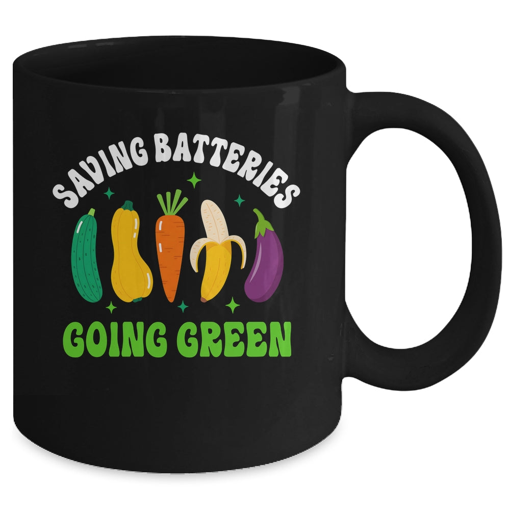 Saving Batteries Going Green Funny Inappropriate Humor Women Mug | teecentury