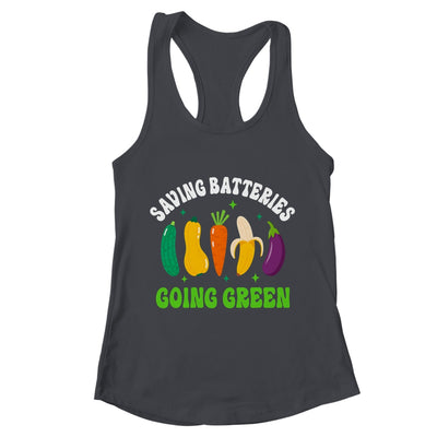 Saving Batteries Going Green Funny Inappropriate Humor Women Shirt & Tank Top | teecentury