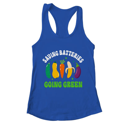 Saving Batteries Going Green Funny Inappropriate Humor Women Shirt & Tank Top | teecentury