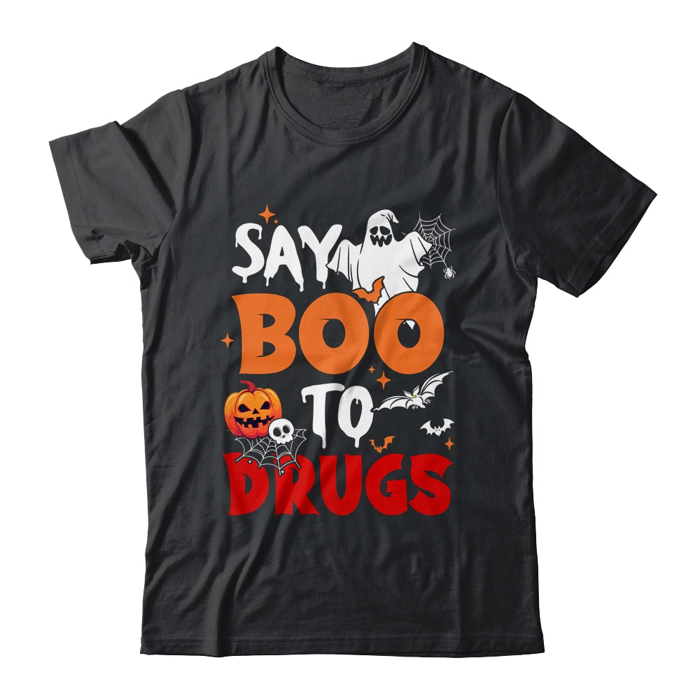 Say Boo To Drugs Funny Halloween Red Ribbon Week Awareness Shirt & Hoodie | teecentury