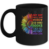 Say Gay Protect Trans Kids Read Banned Books LGBT Flower Mug | teecentury