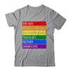 Say Gay Protect Trans Kids Read Banned Books LGBT Gay Pride Shirt & Tank Top | teecentury