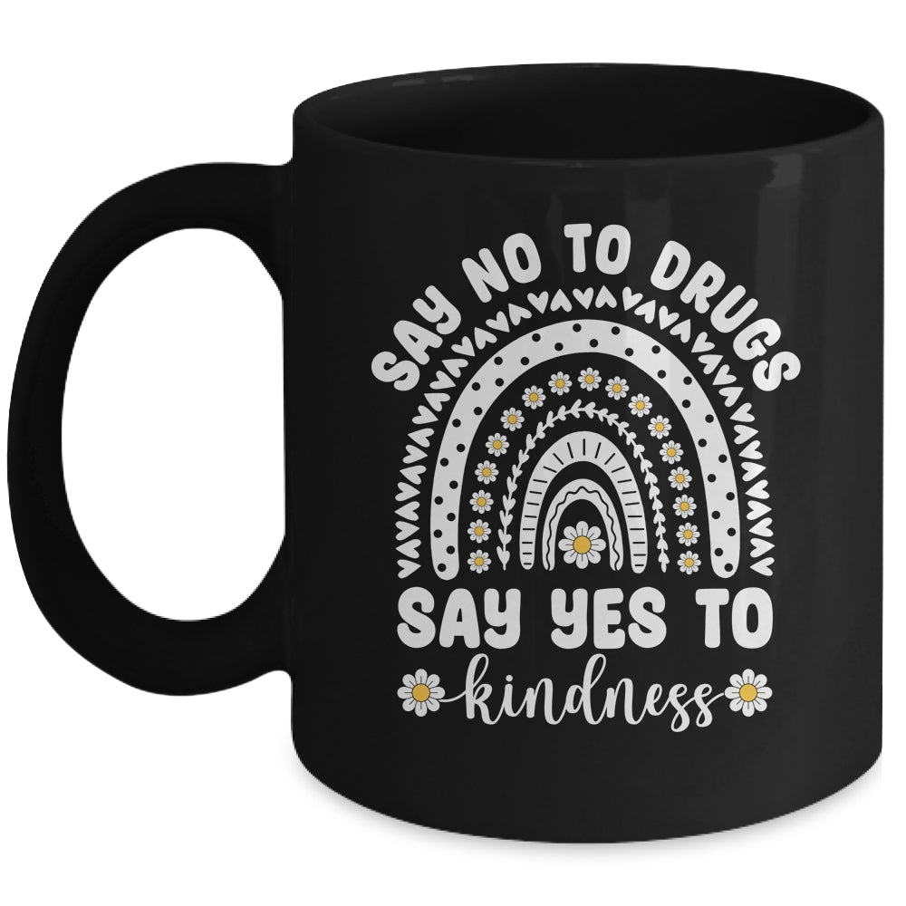Say No To Drugs Red Ribbon Week Rainbow Mug | teecentury