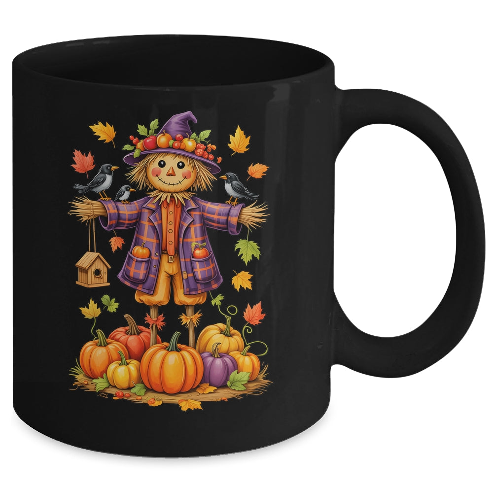 Scarecrow Autumn Harvest Fall Season Pumpkin Thanksgiving Mug | teecentury