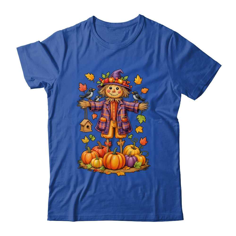 Scarecrow Autumn Harvest Fall Season Pumpkin Thanksgiving Shirt & Hoodie | teecentury