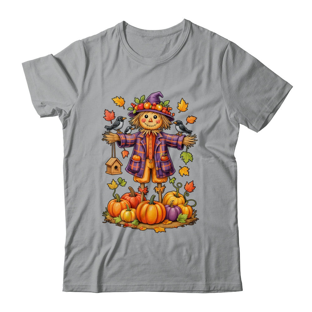 Scarecrow Autumn Harvest Fall Season Pumpkin Thanksgiving Shirt & Hoodie | teecentury