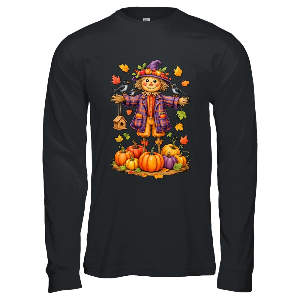 Scarecrow Autumn Harvest Fall Season Pumpkin Thanksgiving Shirt & Hoodie | teecentury