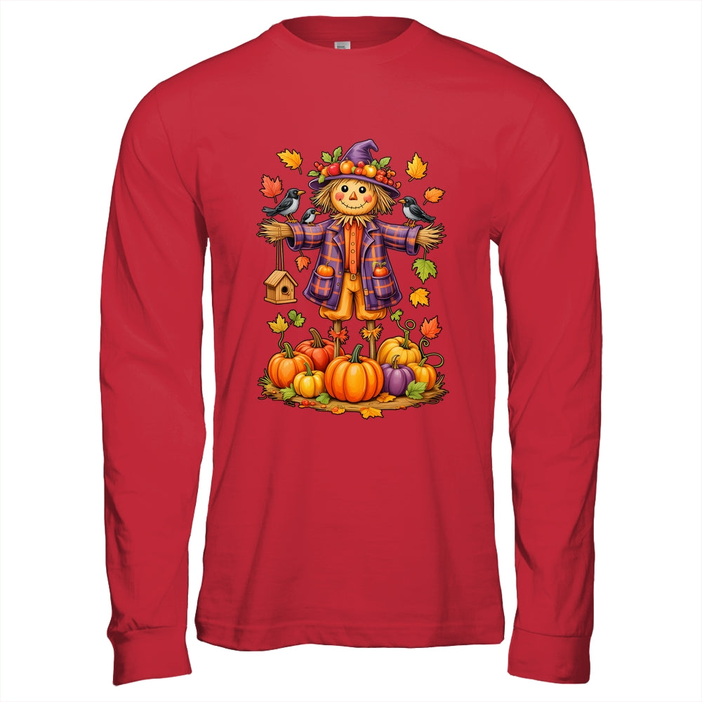 Scarecrow Autumn Harvest Fall Season Pumpkin Thanksgiving Shirt & Hoodie | teecentury