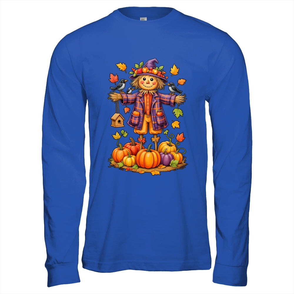 Scarecrow Autumn Harvest Fall Season Pumpkin Thanksgiving Shirt & Hoodie | teecentury