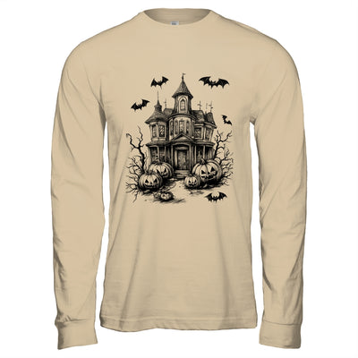 Scary Halloween House Spooky Season Bats Pumpkins Costume Shirt & Hoodie | teecentury