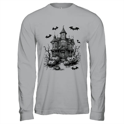Scary Halloween House Spooky Season Bats Pumpkins Costume Shirt & Hoodie | teecentury