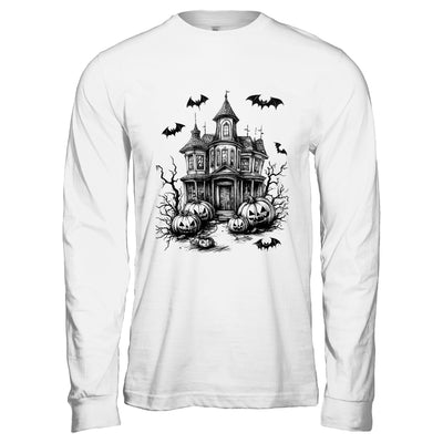 Scary Halloween House Spooky Season Bats Pumpkins Costume Shirt & Hoodie | teecentury