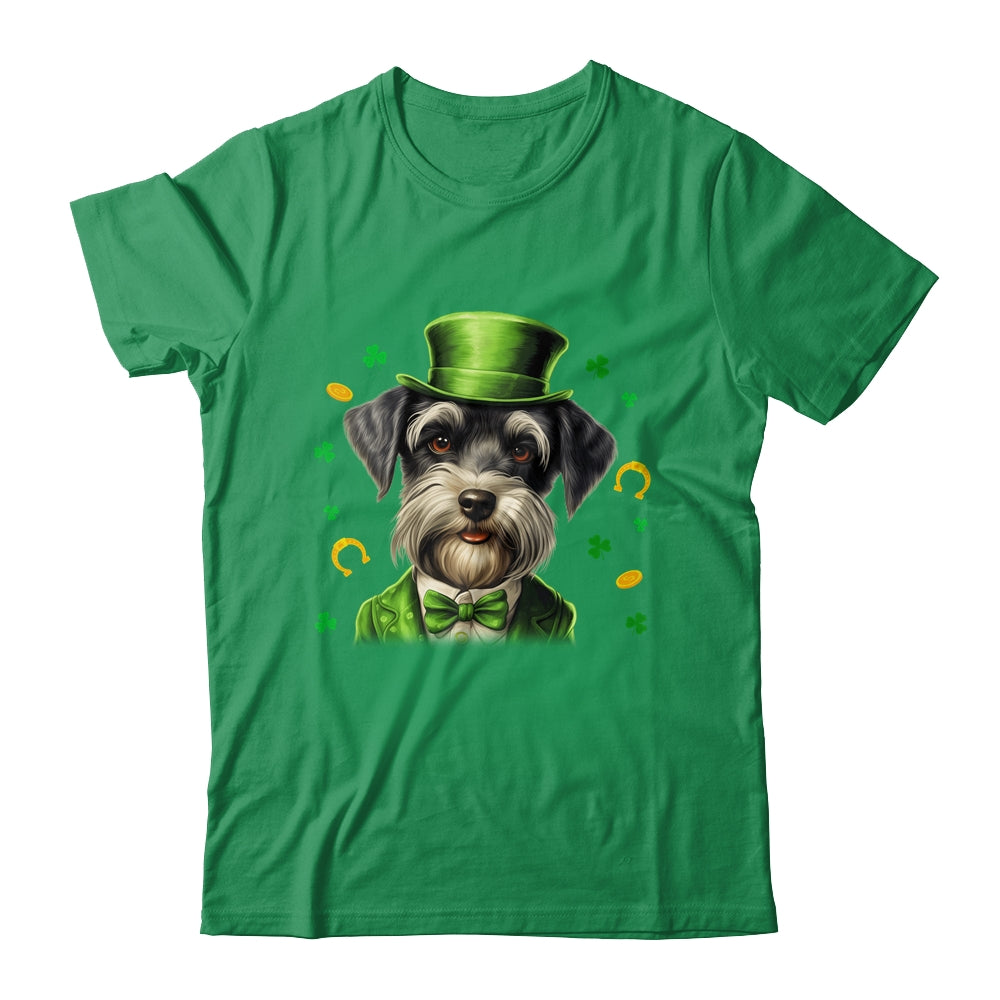 Schnauzer St Patricks Day Leprechaun Shamrock Irish Shirt & Hoodie | teecentury