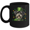 Schnauzer St Patricks Day Leprechaun Shamrock Irish Mug | teecentury