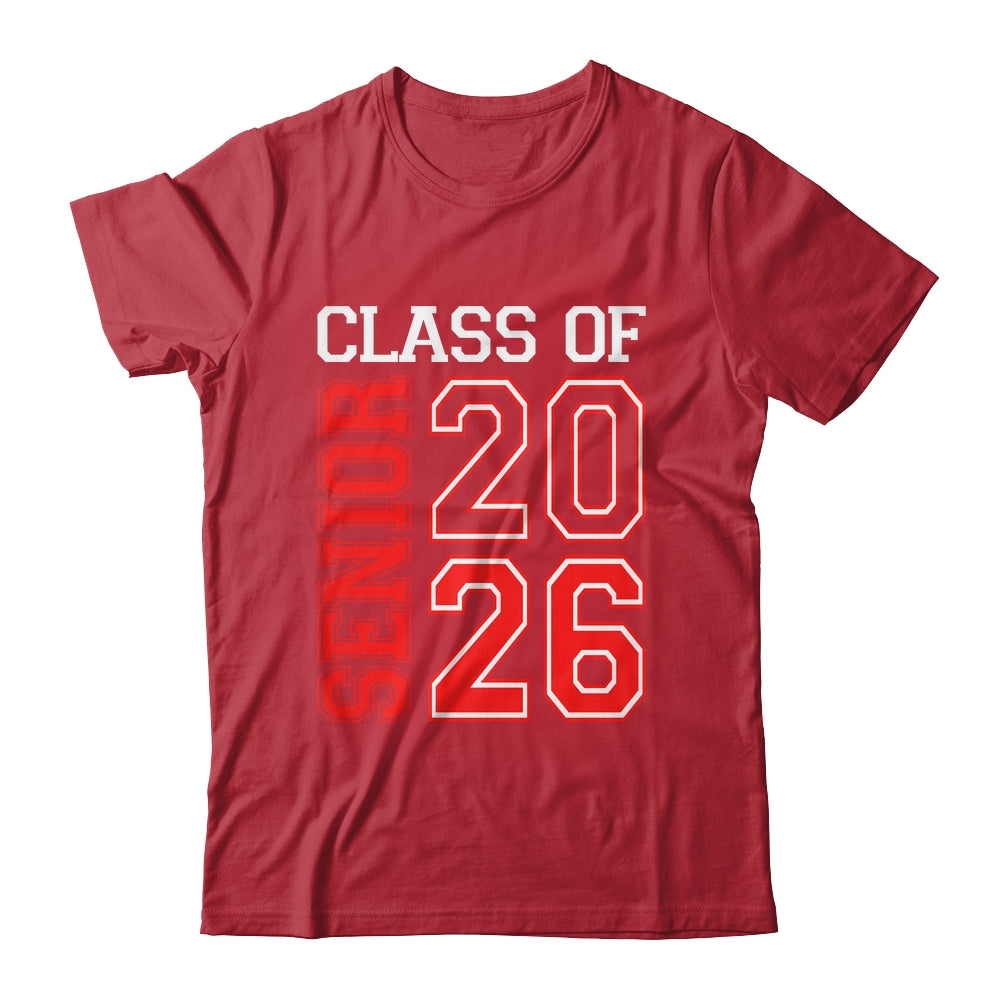 School Graduation Senior Class Of 2026 Senior Graduation Red Shirt & Hoodie | teecentury